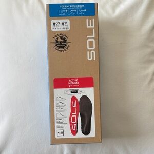 SOLE Active Medium Footbed Insoles
Women’s 11 US
Men’s 8.5 US